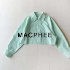 美品 トゥモローランド マカフィー 2,3万 ショート丈ブラウス シャツ 459