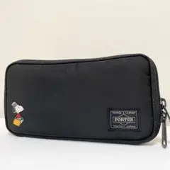 ⭐未使用級⭐PORTER×スヌーピー　二つ折り　財布　ウォレット　ブラック 2025年最新】スヌーピーポーター財布の人気アイテム - メルカリ