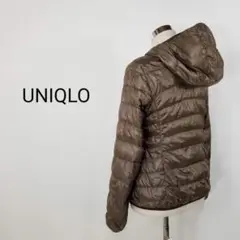 ユニクロUNIQLOレディースLウルトラライトダウンパーカー濃茶