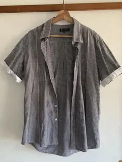 Silver Moon チェック柄 半袖シャツ XL