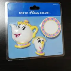 ディズニーランド　ニューファンタジーランド美女と野獣ポット婦人チップ　マグネット