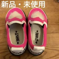 【新品・未使用】RONI ネオンピンク ハートシューズ 15.0