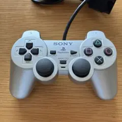 SONY プレイステーション2 コントローラー シルバー ジャンク プレステ2