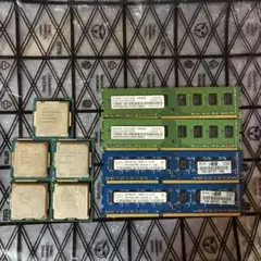 【中古】intel CPU5枚 メモリ セット