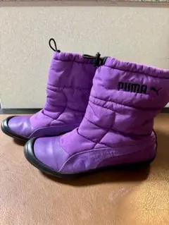 ★PUMA★ 底防水軽量防寒ナイロンショートブーツ♡24♡パープル