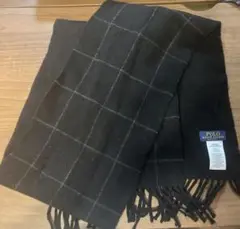 Polo Ralph Lauren ブラックチェックマフラー