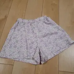花柄　ハーフパンツ　130cm