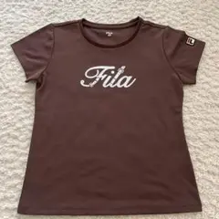 Fila ブラウン Tシャツ Mサイズ