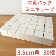 牛乳パックつみき 真っ白ミニキューブ30個セット