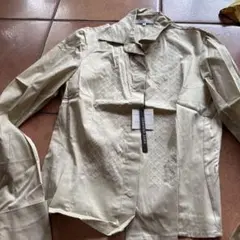 GERMANO ZAMA ベージュ長袖シャツ S