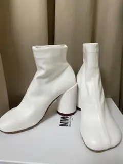 新品未使用MM6 Maison Margiela エコレザー アンクルブーツ