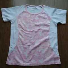 Kappa 花柄 スポーツ用Tシャツ ピンク ホワイト【送料込】