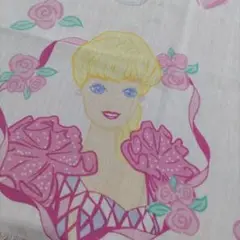 Barbie　バービー　ビンテージシーツ　はぎれ