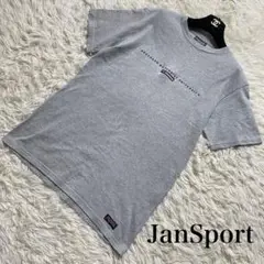 美品　ジャンスポーツ　Tシャツ　グレー　ロゴ　ワンポイント　US 古着　S