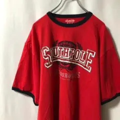N-4876 South Pole アメリカ古着 ロゴプリント Tシャツ XL