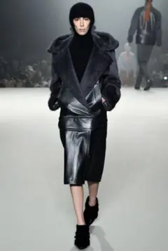 alexander wang アレキサンダーワン 羊革/アルパカMIXコート