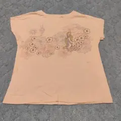 ラプンツェル　花柄キャラクターTシャツ（ピンク）　130cm