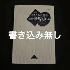 詳説世界史B 山川出版社 書き込み教科書