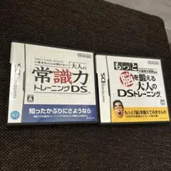 DS もっと脳トレ 大人の常識力トレーニング 箱・説明書付き 2本セット