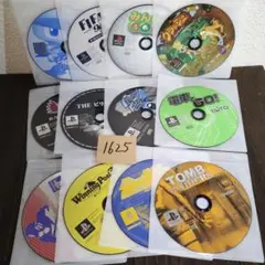 PS1のソフト12本セット【ディスクのみ被りなし】バラエティセット【1625】