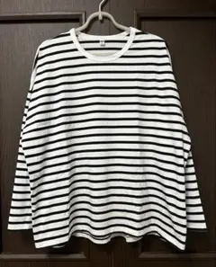 ユニクロ エアリズムコットンT ボーダー XL