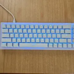 ホワイトバックライトXtrfy K5 コンパクト RGB 透過ホワイト 67キー