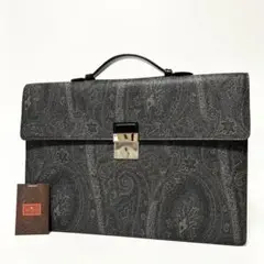 エトロエンボス加工黒レザー ビジネスバッグ 楽天市場】【バッグ】ETRO エトロ マルゴット ペイズリー柄