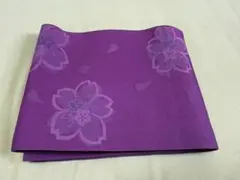 紫色 桜模様 帯