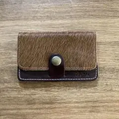 ✳︎cham カードケース　名刺ケース　ハラコ