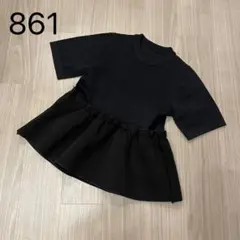 861＊birthday bash ペプラムトップス　半袖 ニット
