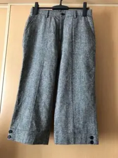 グレーツイードクロップドパンツＬサイズ