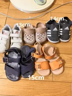 13cm〜15cm 女の子サンダルスニーカー　まとめ売り