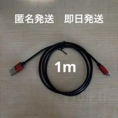 USB-A to Lightningケーブル 1m 黒