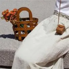 【値下げ中】日本完売 building block woven basket S