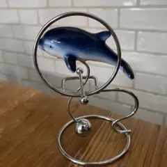 イルカ　水族館　オブジェ　昭和レトロ　平成レトロ　陶器