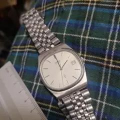 SEIKOアンティーククオーツ7832-5010稼働品メンズ Seiko Quartz 7832-5010 TV Shape White Sunburst Dial