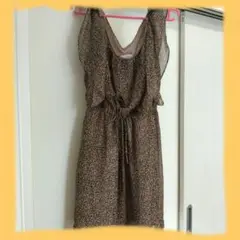 ♥お値下　レオパード柄 Vネック ミニワンピース　Forever21