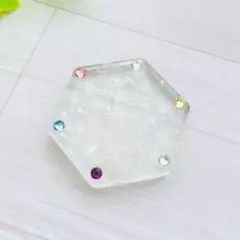 六角形サンキャッチャー 透明樹脂製