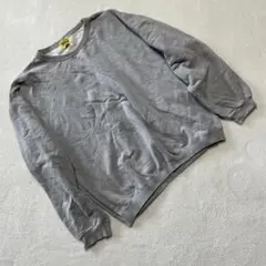 ⭐Egood⭐ グレー スウェット シャツ 袖リブ 長袖 1919プリント