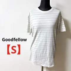Good fellow 【S】ストライプ クルーネック Tシャツ カジュアル