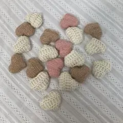 【19個セット】ハート パーツ　ビーズ　カボション　ハンドメイド