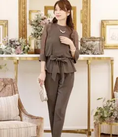 PourVous ハイネックドレスフォーマルu0026ロング丈タイトセットアップ