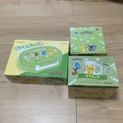 ポケモンランチボックス、マグカップ　ワイモバイル景品　ティッシュおまけ付き