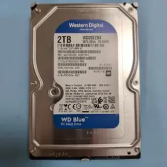 【新古品使用時間10時間以内】HDD 2TB 3.5インチ