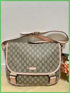GUCCI GGスプリーム PVC レザー ショルダーバッグ