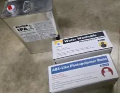 3D用レジン２種とIPA 100% (4L) セットで