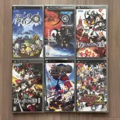 PSP ソフト 勇者30、セブンスドラゴン、ディスガイアなど 6本
