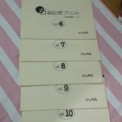 しちだ 右脳記憶プリント 6から10