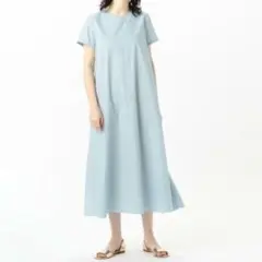 Ballsey　ボールジィ　プロセスドコットン　Aラインワンピース　34