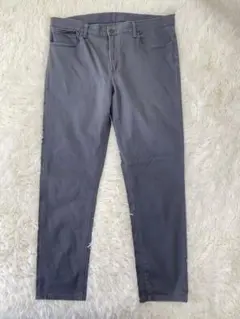 ユニクロ　グレー スリムフィット カラーデニム　ウルトラストレッチ　XXL